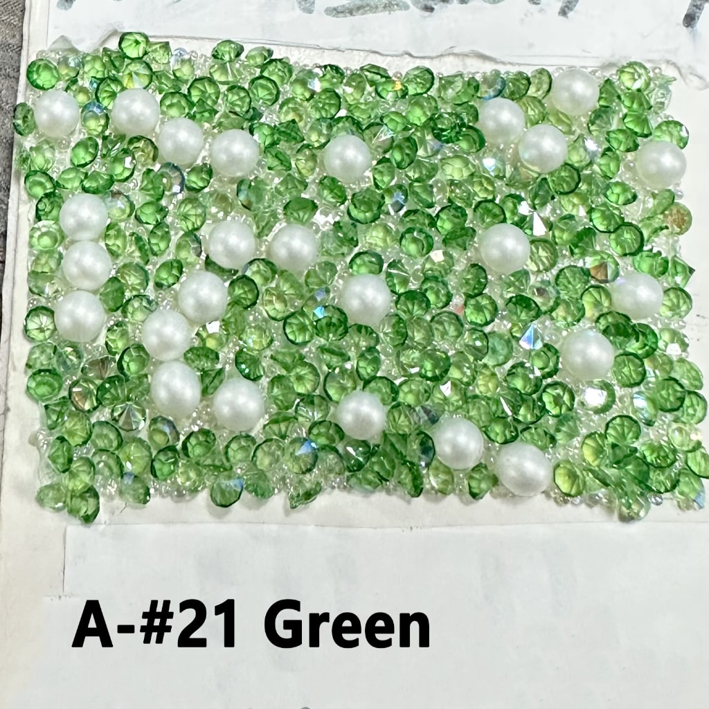 Wraps Tapes with White Pearls Cone Shape DIY Bling Bling Rhinestones for Pen, Around 40*28MM, 78pcs in 1 Sheet, Please Read the Description