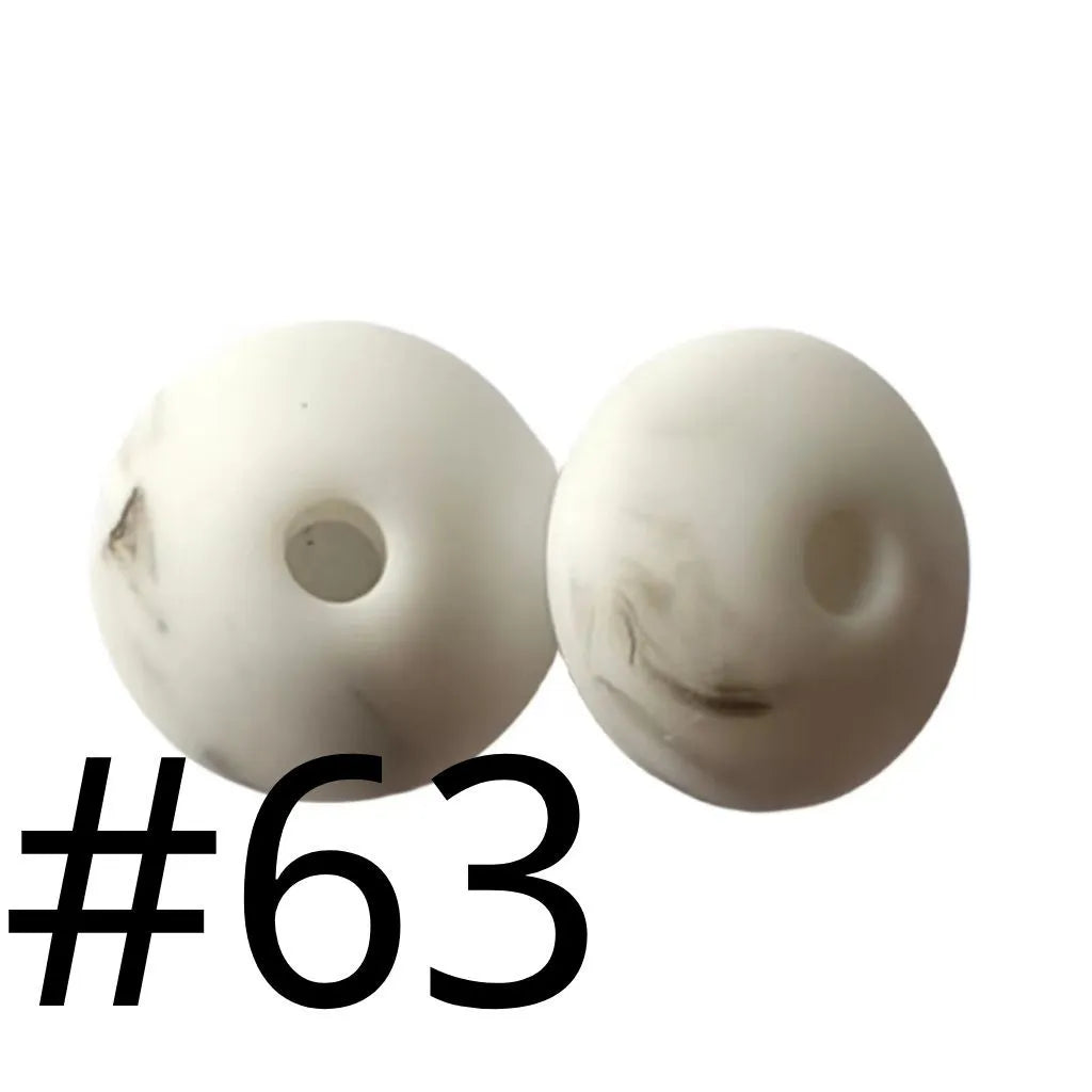 Silicone Lentil Beads Spacers 12mm