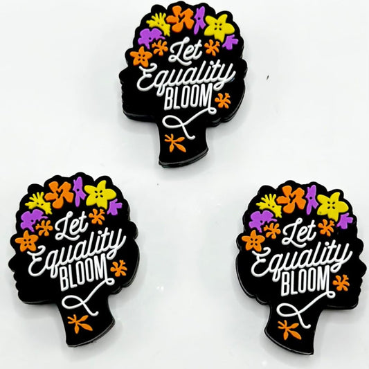 Let Equality Bloom Silicone Focal Beads