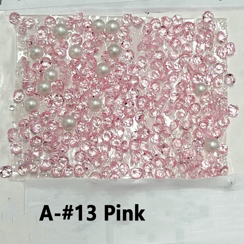 Wraps Tapes with White Pearls Cone Shape DIY Bling Bling Rhinestones for Pen, Around 40*28MM, 78pcs in 1 Sheet, Please Read the Description