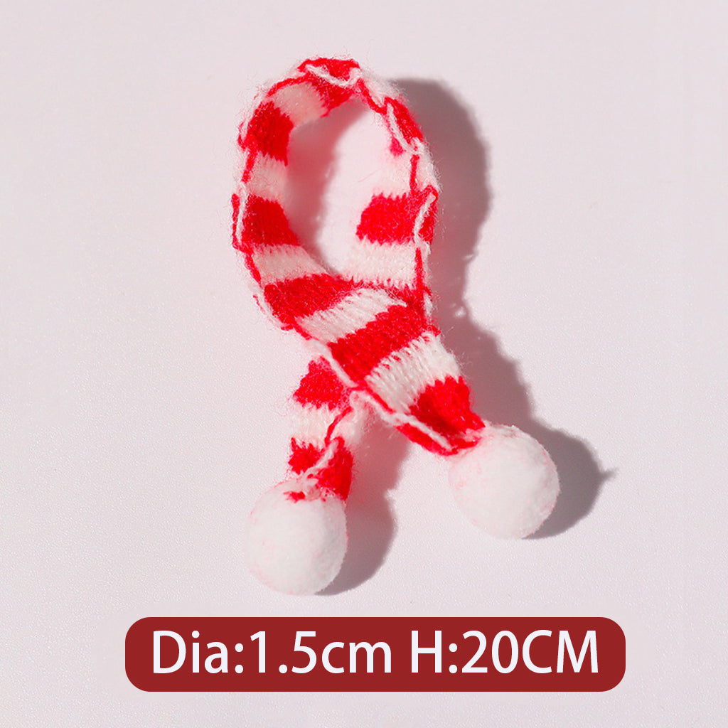 Mini Knitted Woolen Christmas Hat & Scarf Charms, Winter Style Jewelry Accessories