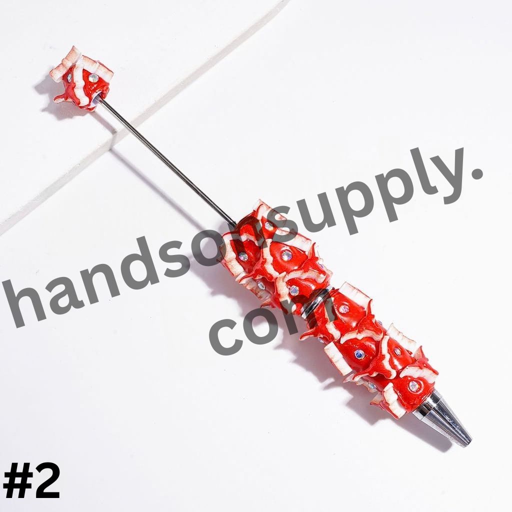 Dynamic Sporty American College Football Team Series with Sparkling AB Rhinestones Beadable Clay Pens