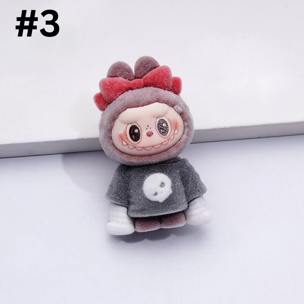 Fuzzy Labub Monster Pop Mar Design Pen Topper 45*28MM(Half Through Hole)