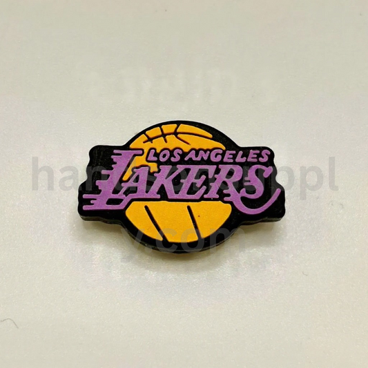 LA Team Basketball Theme Sports Design Silicone Focal Beads