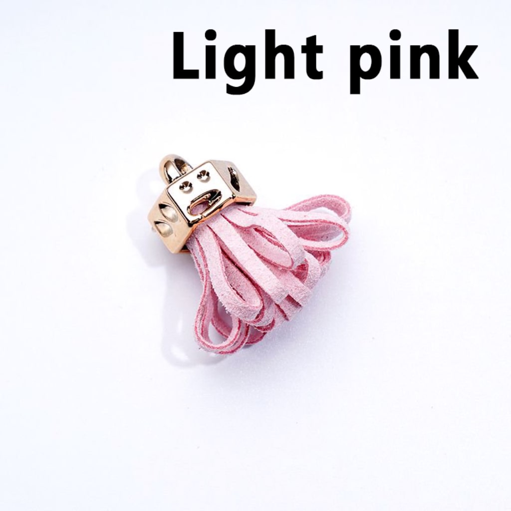 Mini Cute Solid Color Tassels with Rings for Jewelry Accessories, 25MM