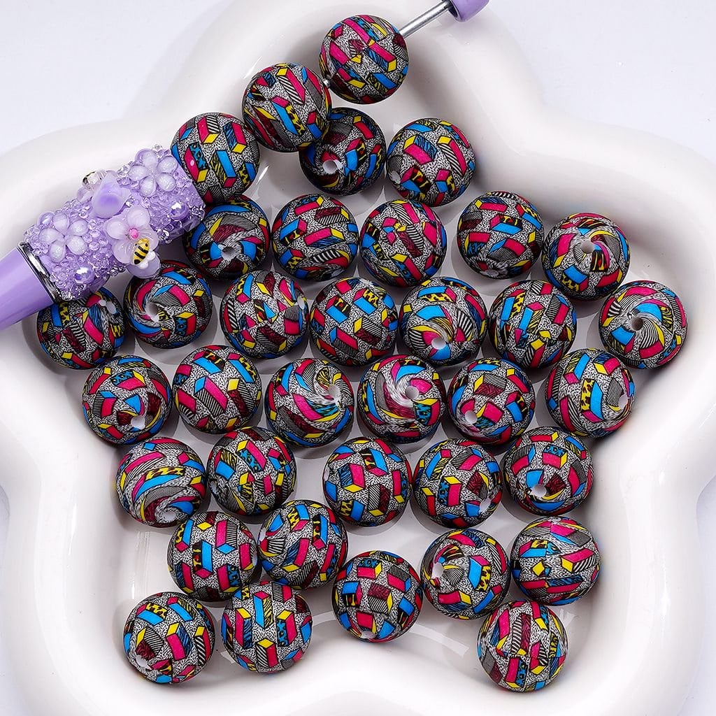 Creative Silicone Beads 15MM Number Bricks for Building Crafts Z-00250