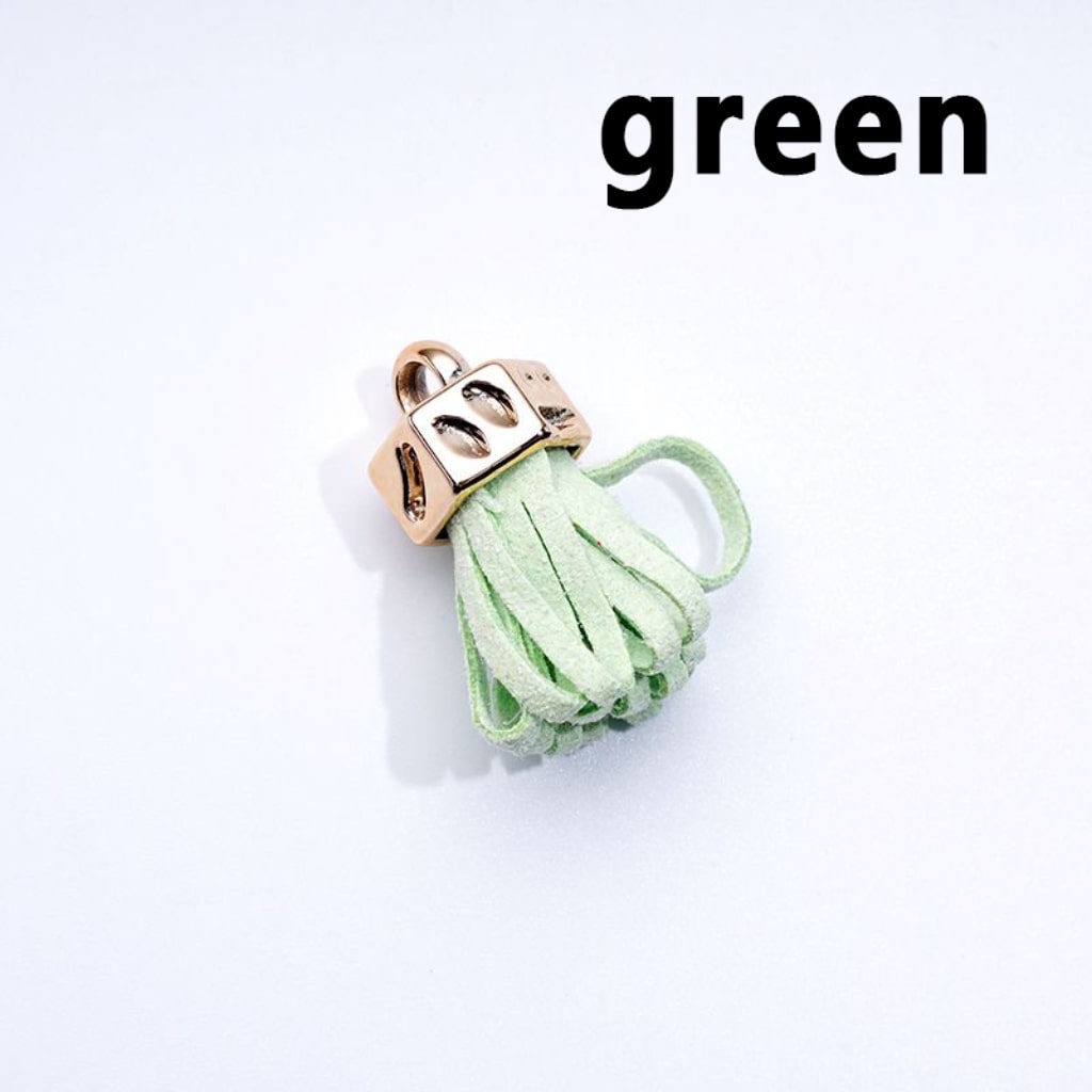 Mini Cute Solid Color Tassels with Rings for Jewelry Accessories, 25MM