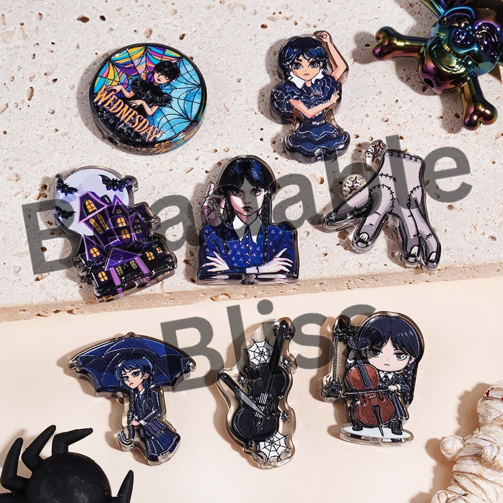 Acrylic Beads American Transnatural Horror Comedy Series, Semi-Clear, Random Mix