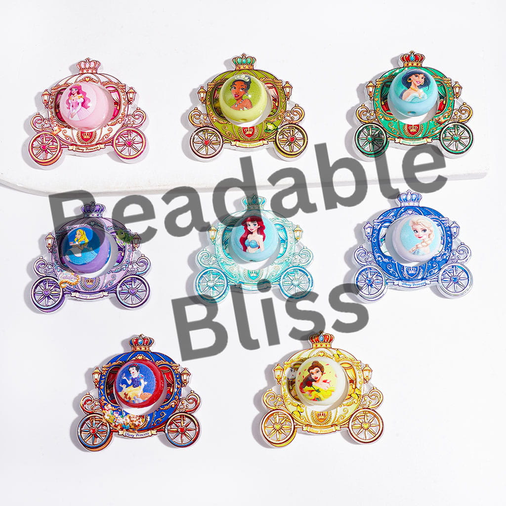 Beautiful Princess Collection Set Acrylic Beads, Hollowed European-Style Carriage and Round Beads, Multi-Color, Random Mix
