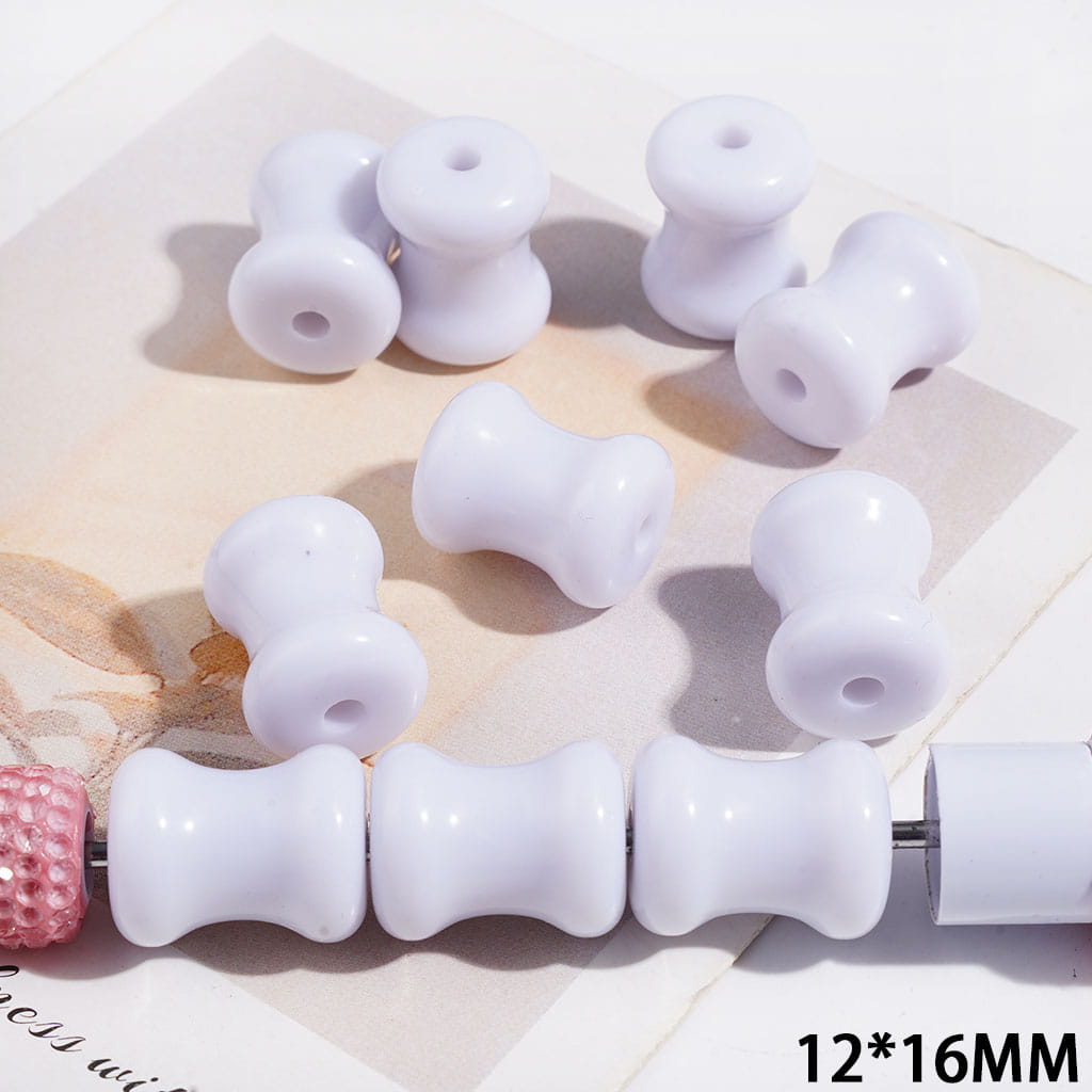 Acrylic Beads for DIY Bracelets Articular Bone Shape, 12*16MM