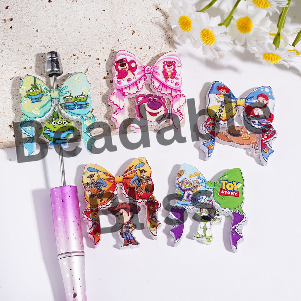 Acrylic Beads Toy Adventure Character Series, Random Mix (Please Read Description)