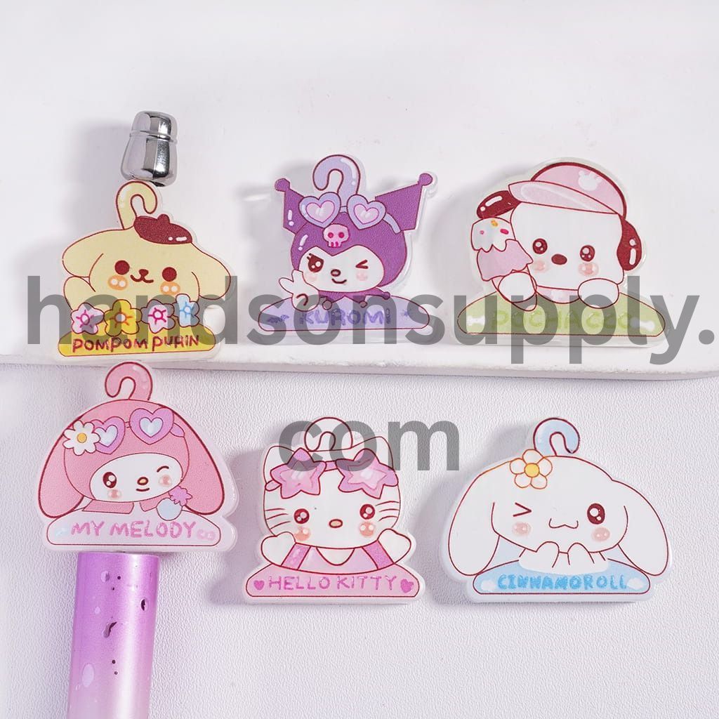 Adorable Lie on Hanger Character in Various Shapes & Designs Acrylic Beads Random Mix