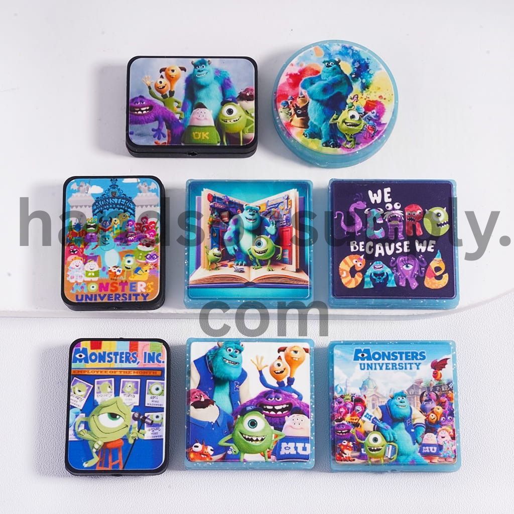 Monster Electric Power Company Series Various Shapes Silicone Focal Beads