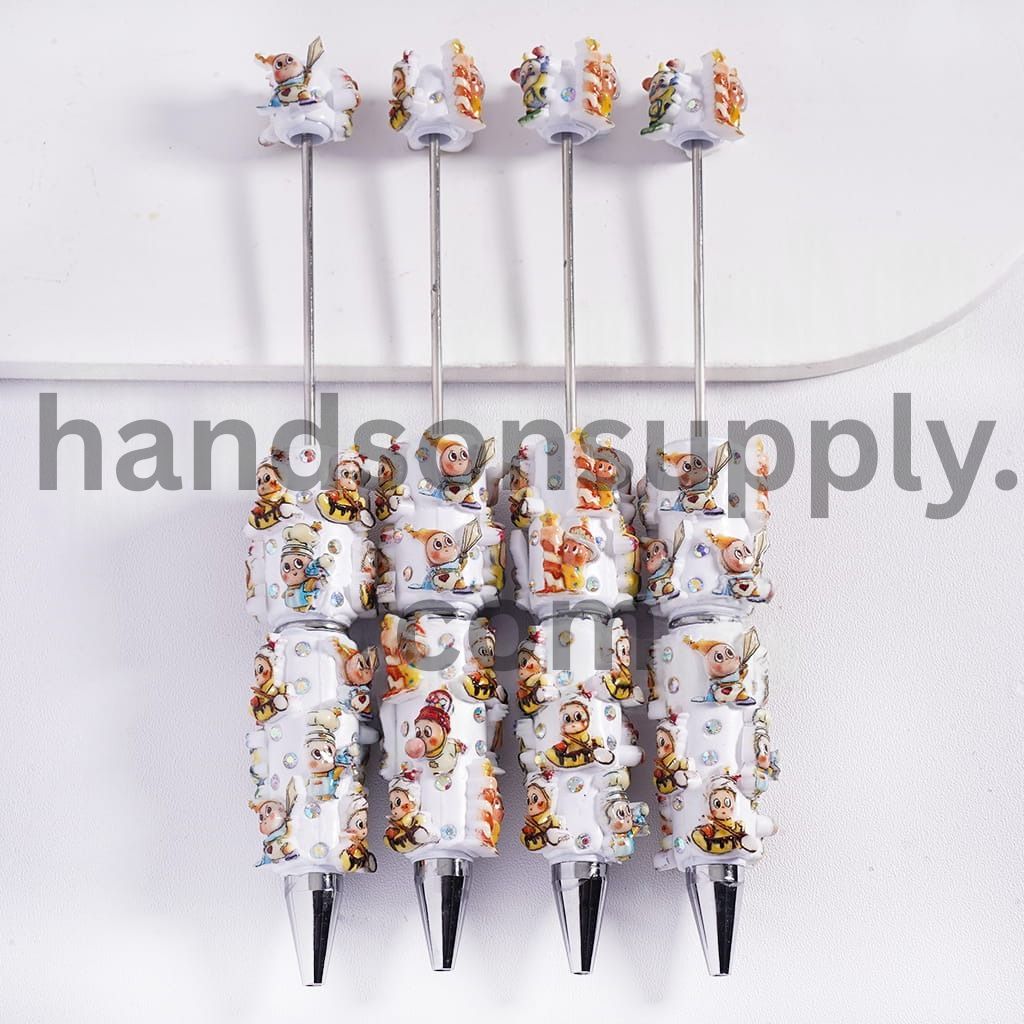 Baby Star Character with AB Rhinestone Beadable Clay Pens