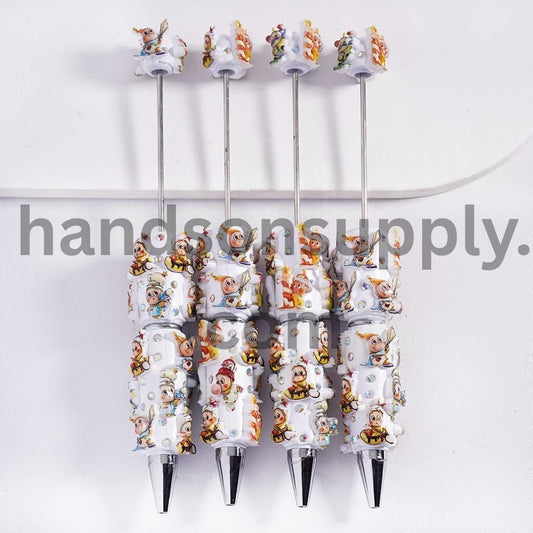 Baby Star Character with AB Rhinestone Beadable Clay Pens