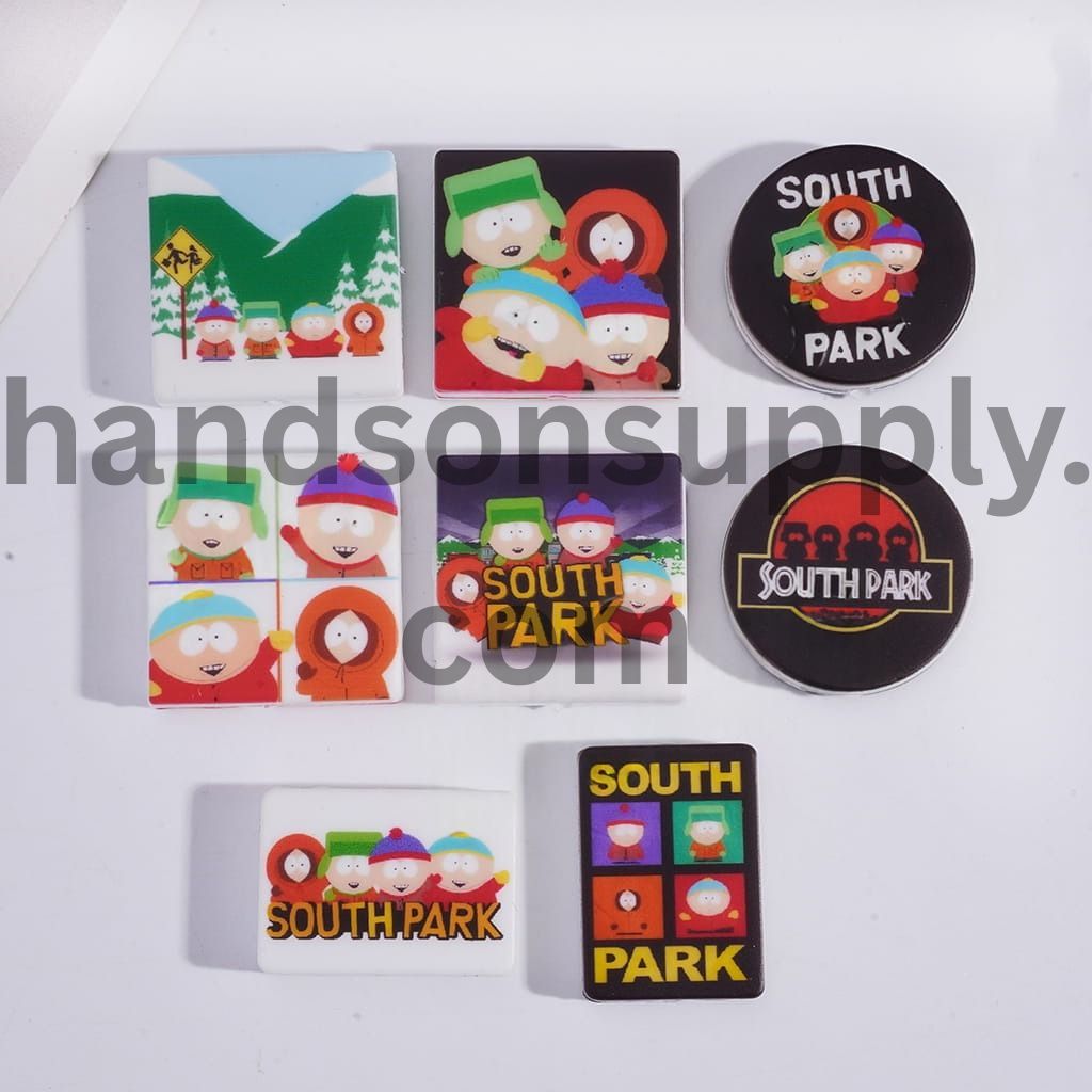 American Classic Comedy Black Paper Cut Adult Animation in Black Humorous Comedy in Various Designs & Shapes Silicone Focal Beads Random Mix