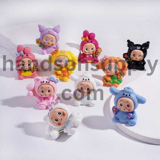 Star Baby Character Acrylic Figurine Baby with Cute Hat Random Mix