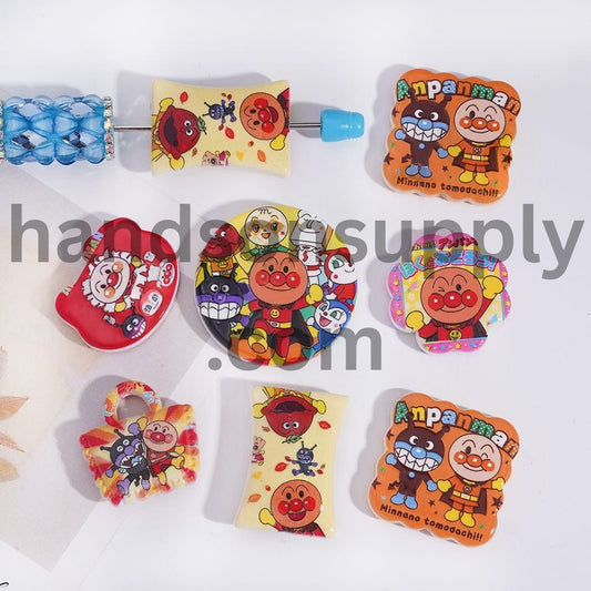 Superman Character Prints Series in Various Designs, Acrylic Beads Pendant Bread Random Mix