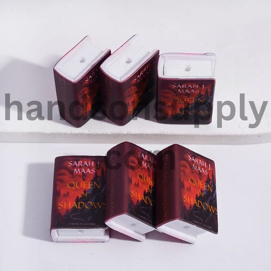 3D Mini Storybook on Mountain Top Pattern with Castle Design Silicone Focal Beads