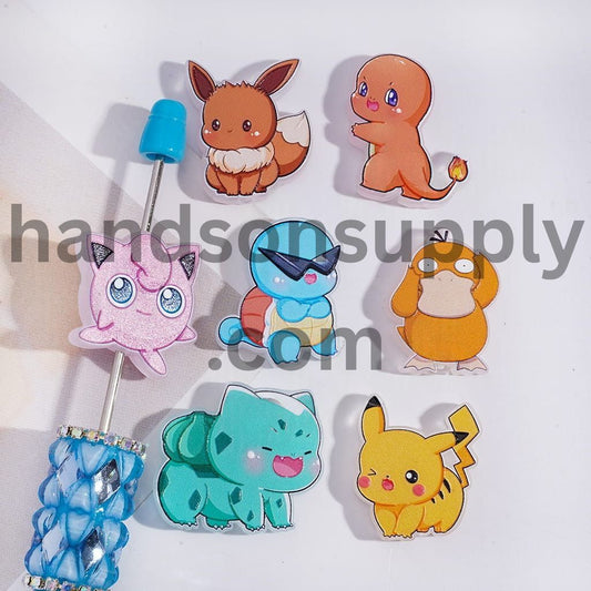 Clear Cloud Series Acrylic Beads 17*25 MM Random Mix