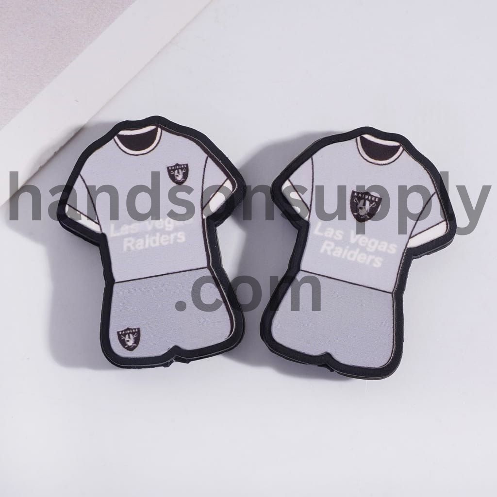Las Vegas Football Set Jersey Design Silicone Focal Beads