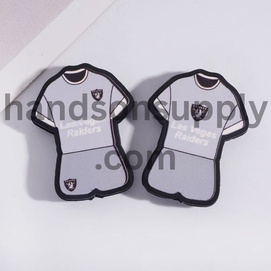 Las Vegas Football Set Jersey Design Silicone Focal Beads