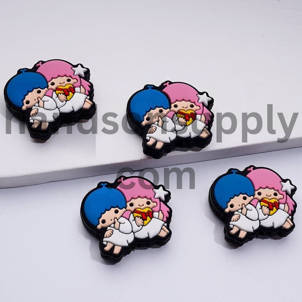 Adorable Cute Babies Character Little Baby Star Doll Silicone Focal Beads