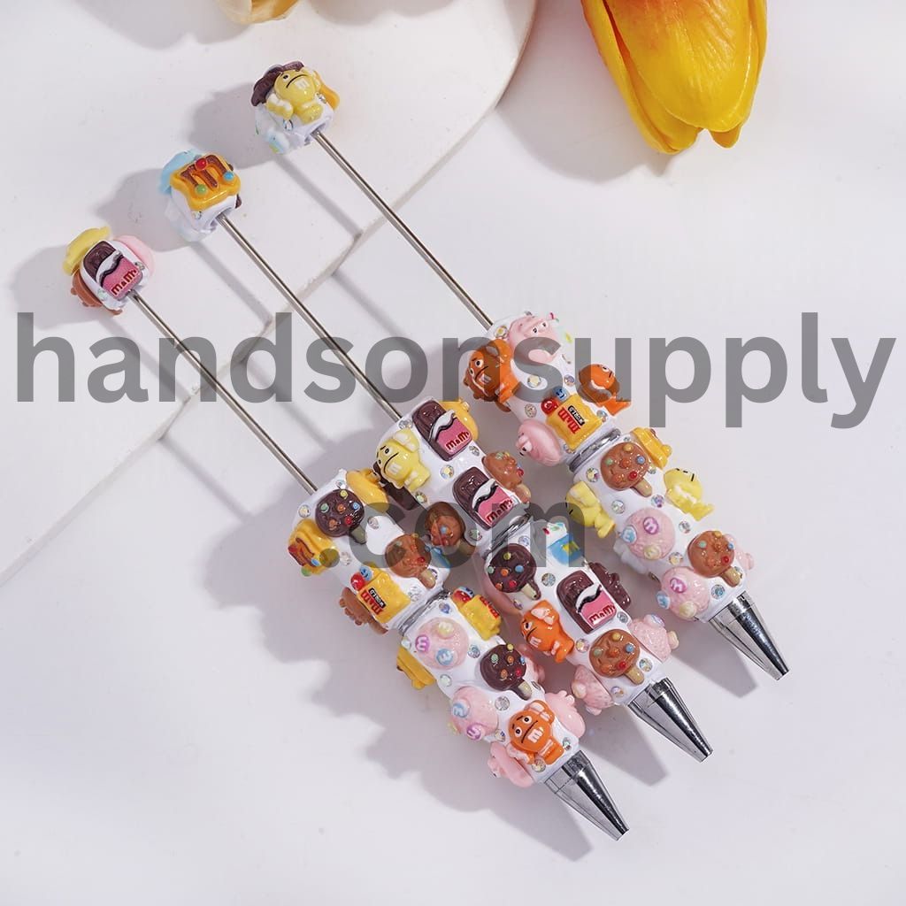 Candy Chip Sparkle Series and AB Rhinestones Beadable Clay Pens