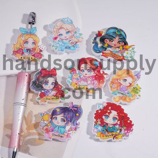 Cute Style Classic Princess Series Acrylic Beads Random Mix