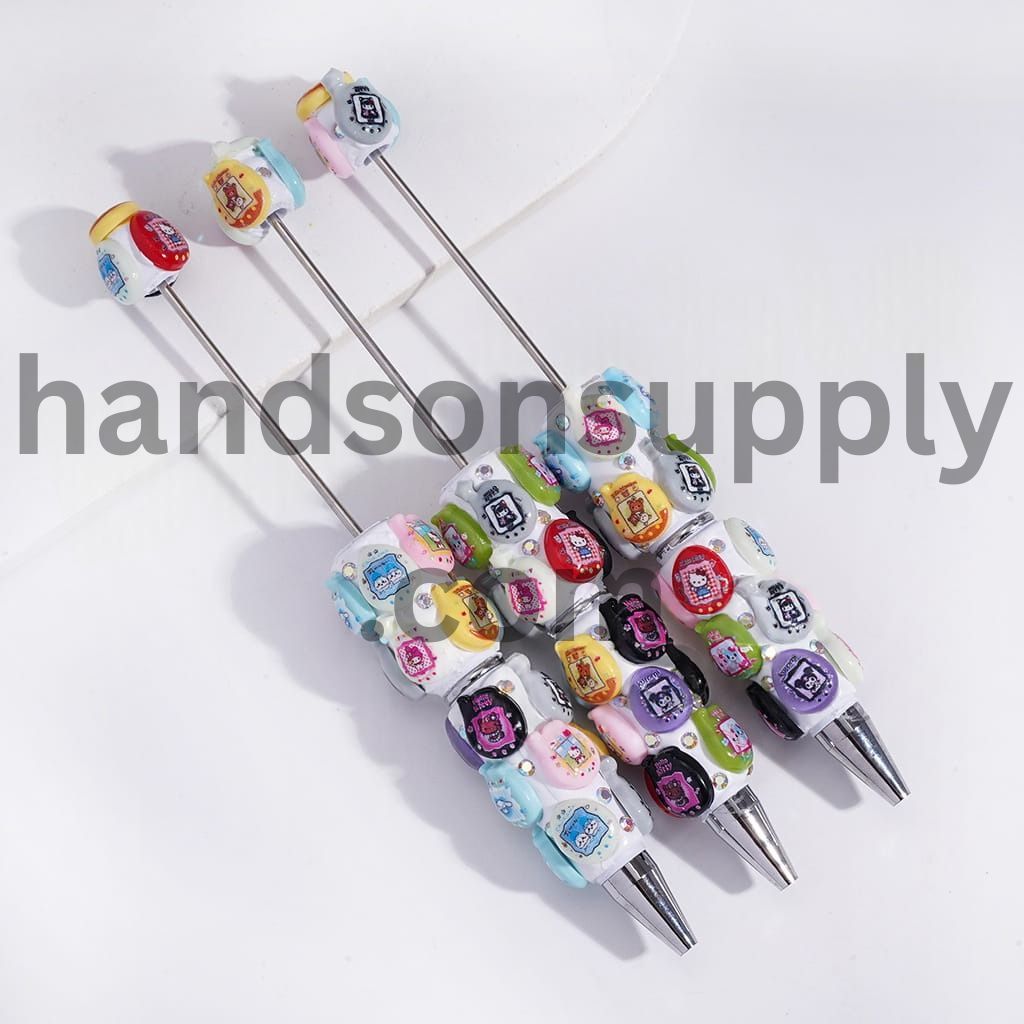 Retro Game Console and AB Rhinestones Beadable Clay Pens