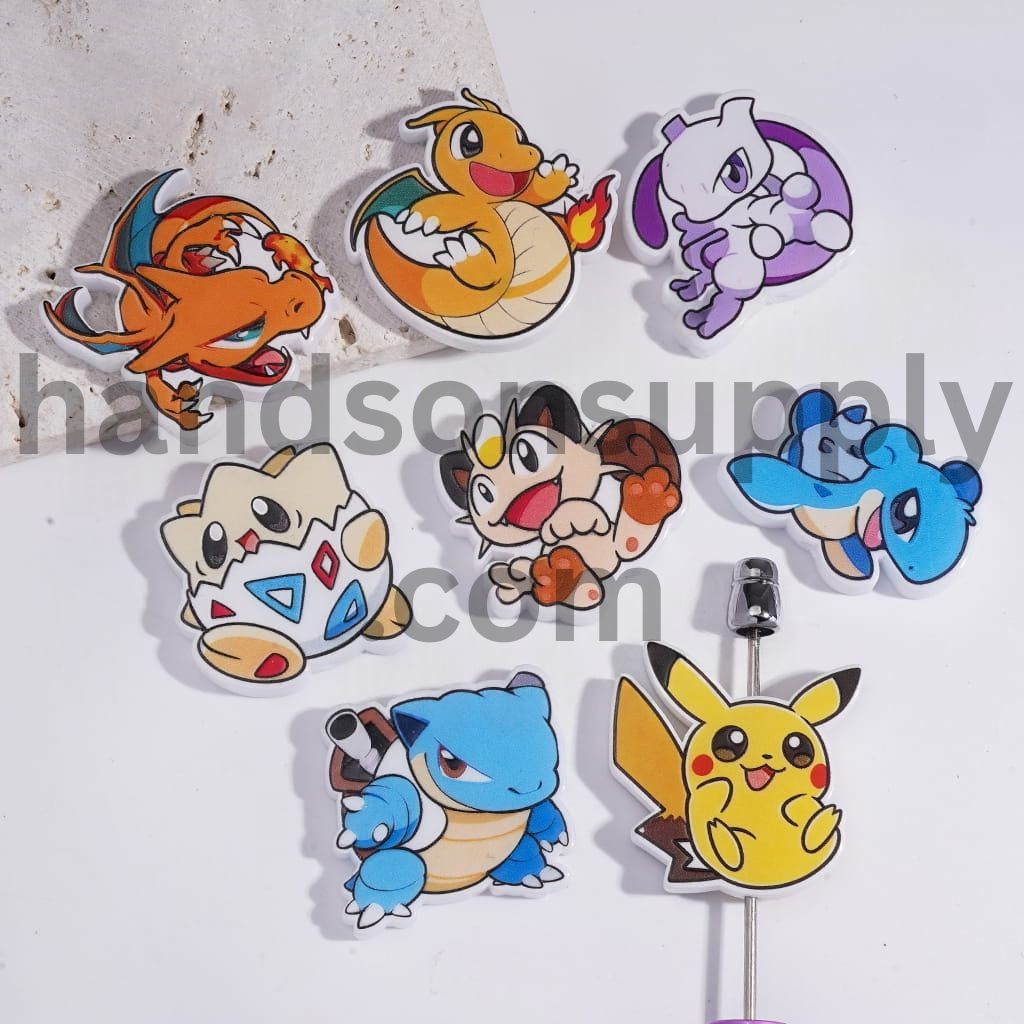 Cute Mini Monster Character Series in Various Style Acrylic Beads Random Mix