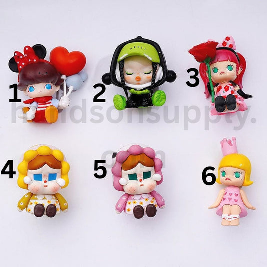 Blind Box Crybaby Moll Skullpand Figures City of Night Pop Mart Series No Hole Jewelry Accessories