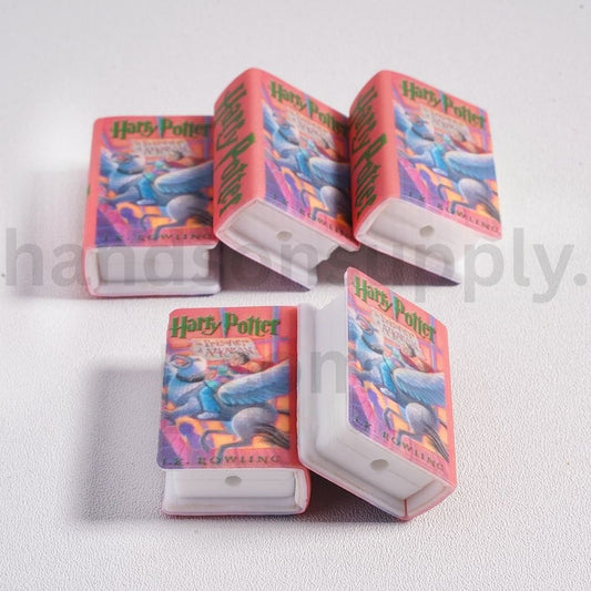 3D Adhesive Mould Mini Cute Harr Potte and the Prisone of Azkaba Series Books Design Silicone Focal Beads