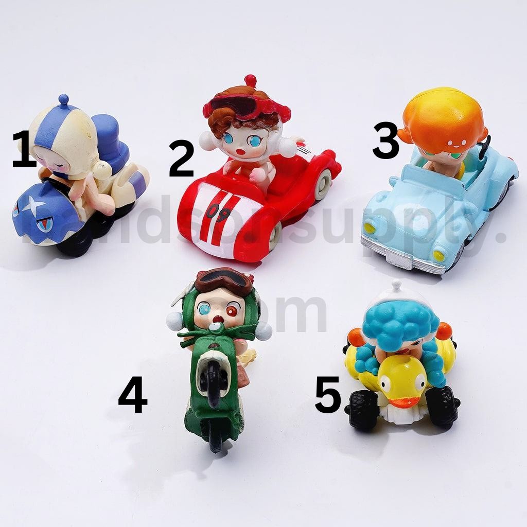Blind Box Pop Car Super Track Figures Pop Mart Series No Hole Jewelry Accessories