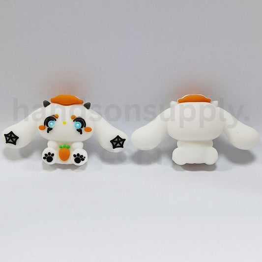 Cute 3D Sanri Cinnamorol with Brown Hat Silicone Focal Beads