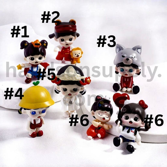 Cute Baby with Various Headwear Characters Series Acrylic Figures Pendant Jewelry Accessories (No Hole)