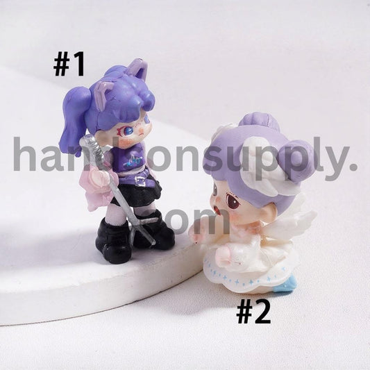 Stylish Baby Girl Acrylic Figures Cool Design For Jewelry Accessories (No Hole)