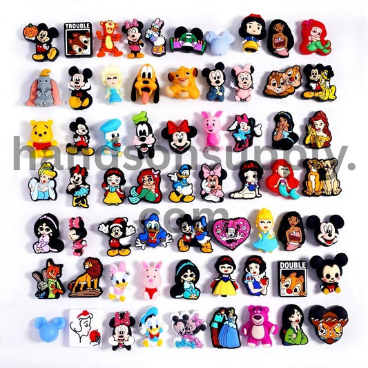 Cute Characters Series Different Design & Shape Silicone Focal Beads Random Mix