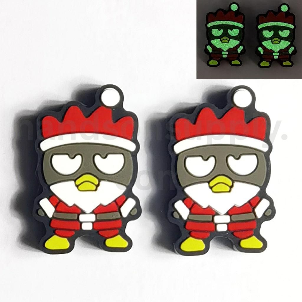 Cute Christmas Father's Costume Luminous Badt-Mar Sanri Silicone Focal Beads