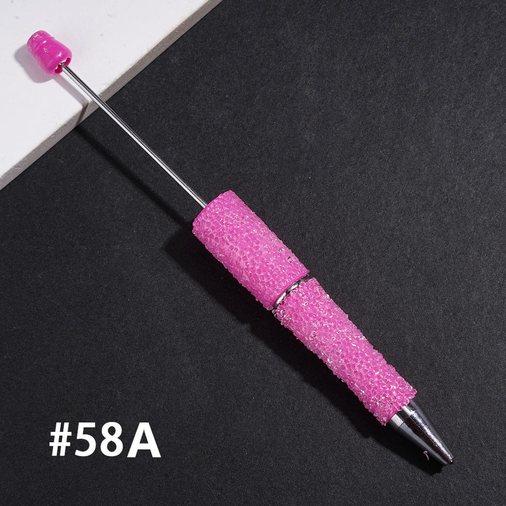 Sugar Beadable Pens with Cone Shaped Clear Rhinestones Covering the Entire Pen, Multi-Color