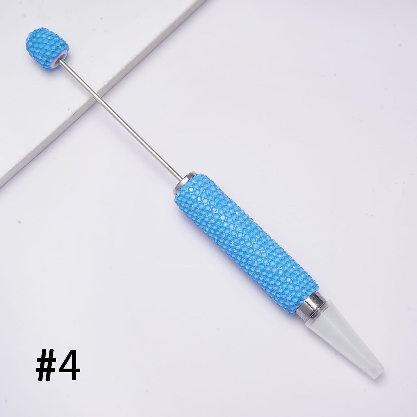 Beadable Clay Wax Tool Pen for Rhinestone Picker Dotting, w Rhinestones Covered the Entire Pens, Neon Colors (The Wax Head is available to replace)