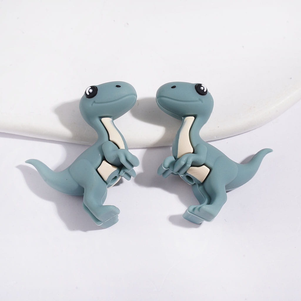 Silicone Focal Beads 3D Various Kinds Dinosaurs Series