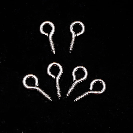 Tiny Empty Support Needle for Jewelry Accessories DIY Silver Alloy Pendants Length Around 10MM