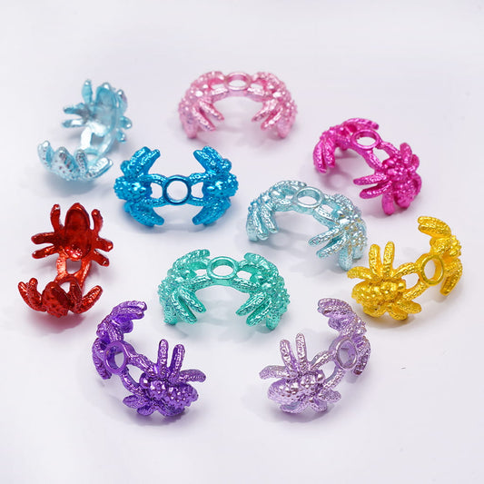 Double Ornamental Spider Style Bead Cages Caps Random Mix (They Fit 14MM Beads)