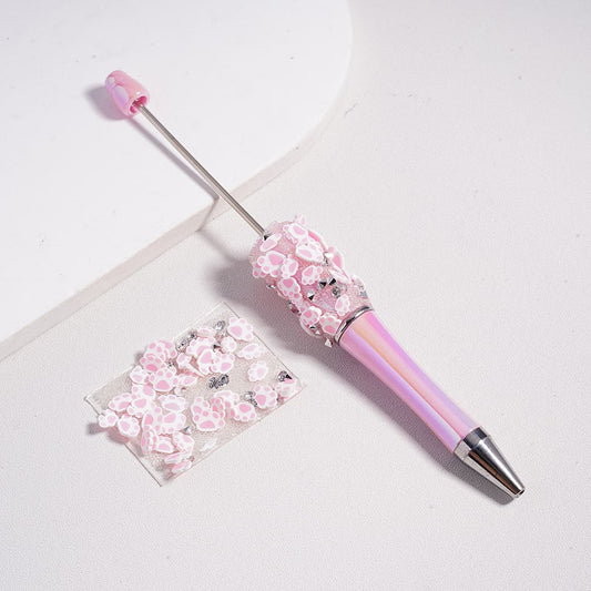 DIY Bling Bling Wrap Tape Cute Pink Paw Prints, Clear Cone Rhinestones,Around 40*28MM, (78pcs in 1 Sheet), Please Read the Description