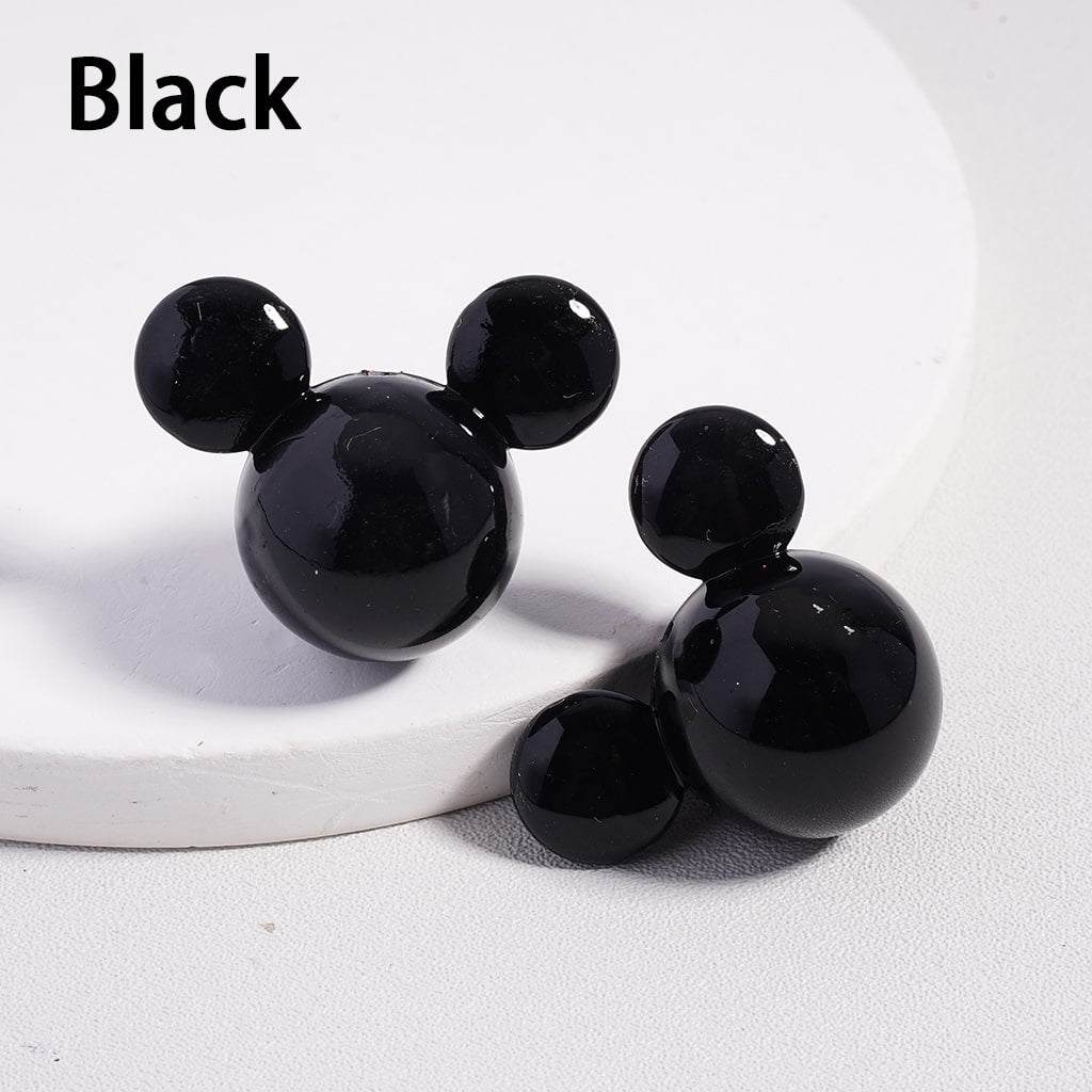 Shiny Stoving Varnish Multi Color Shiny Mickey Mouse Head Acrylic Beads 23*30MM (Can't Used for Pen)