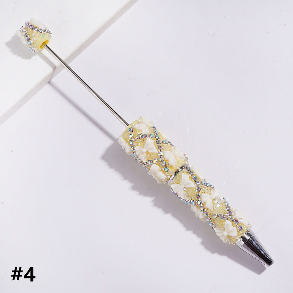 Bowtie & Cone-Shaped Clear Rhinestones, “X” Shaped AB Rhinestone Chains, Handmade Sugar Beadable Pens, Multi-Color