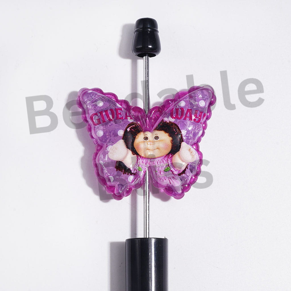 Cabbage Baby Doll Series Acrylic Beads and Pendants, Random Mix