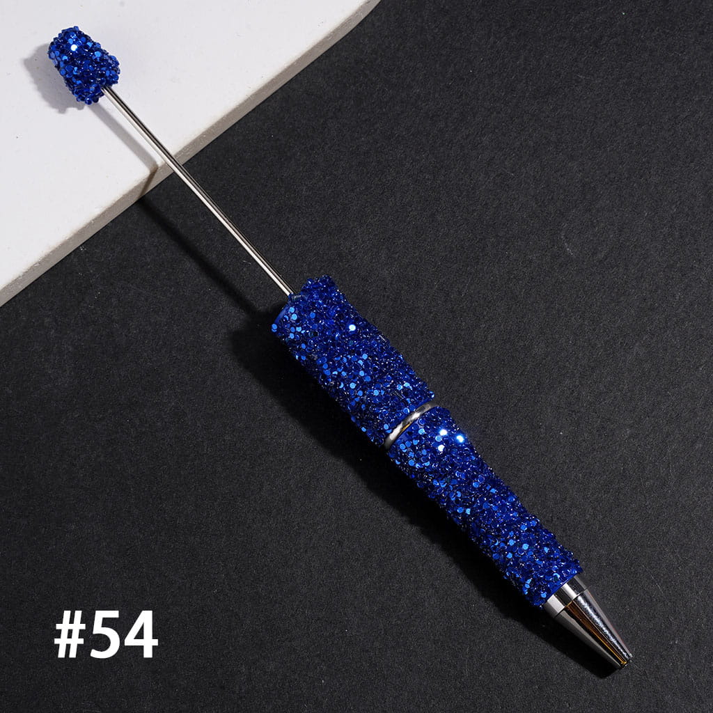 Hand-Made Beadable Pens with Mini Shiny Sequin Covered the Pen, Multi-Color (Please Read Description)