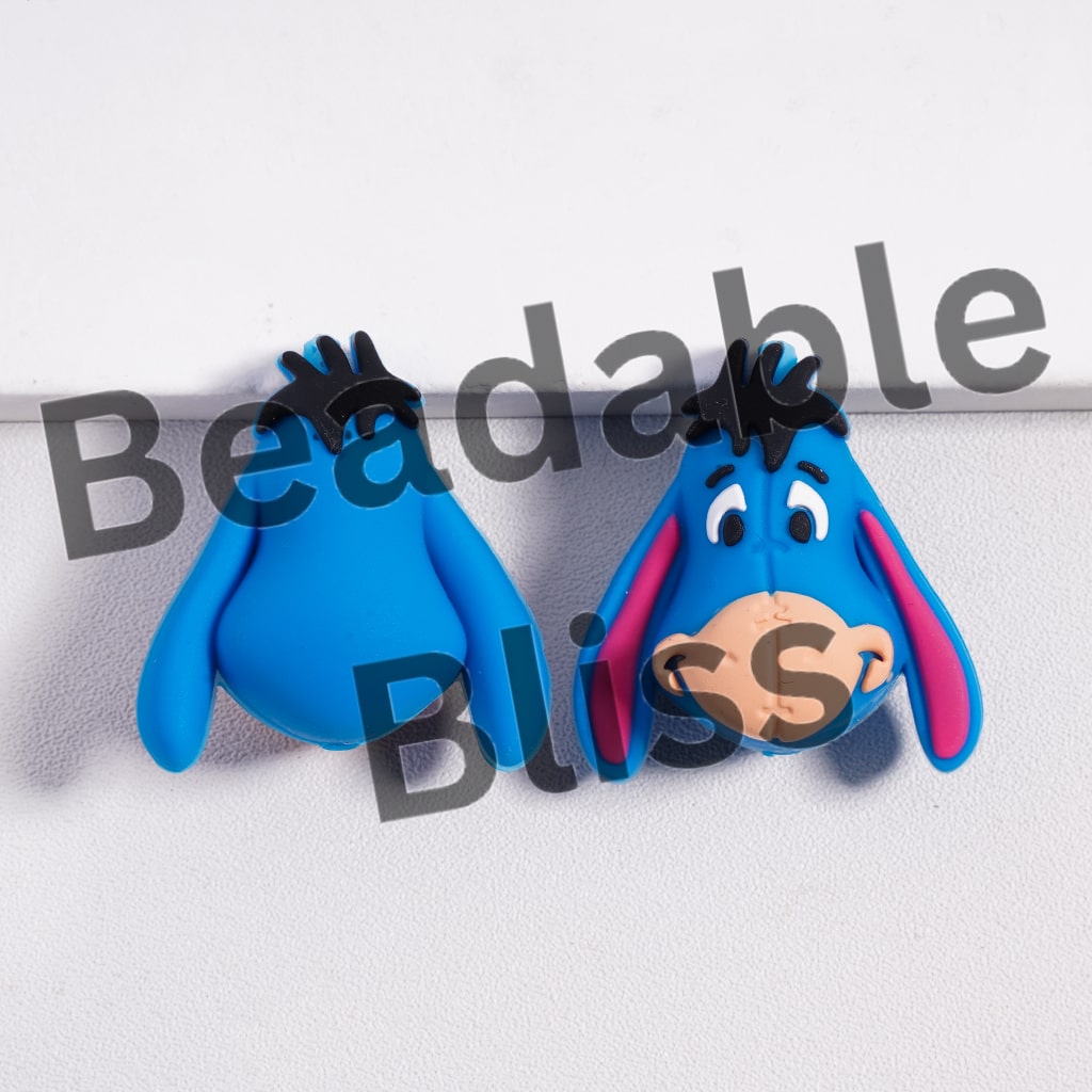 Silicone Focal Beads 3D Cute Animal Face Character Series